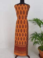 Bagh Print Cotton Kurti Fabric